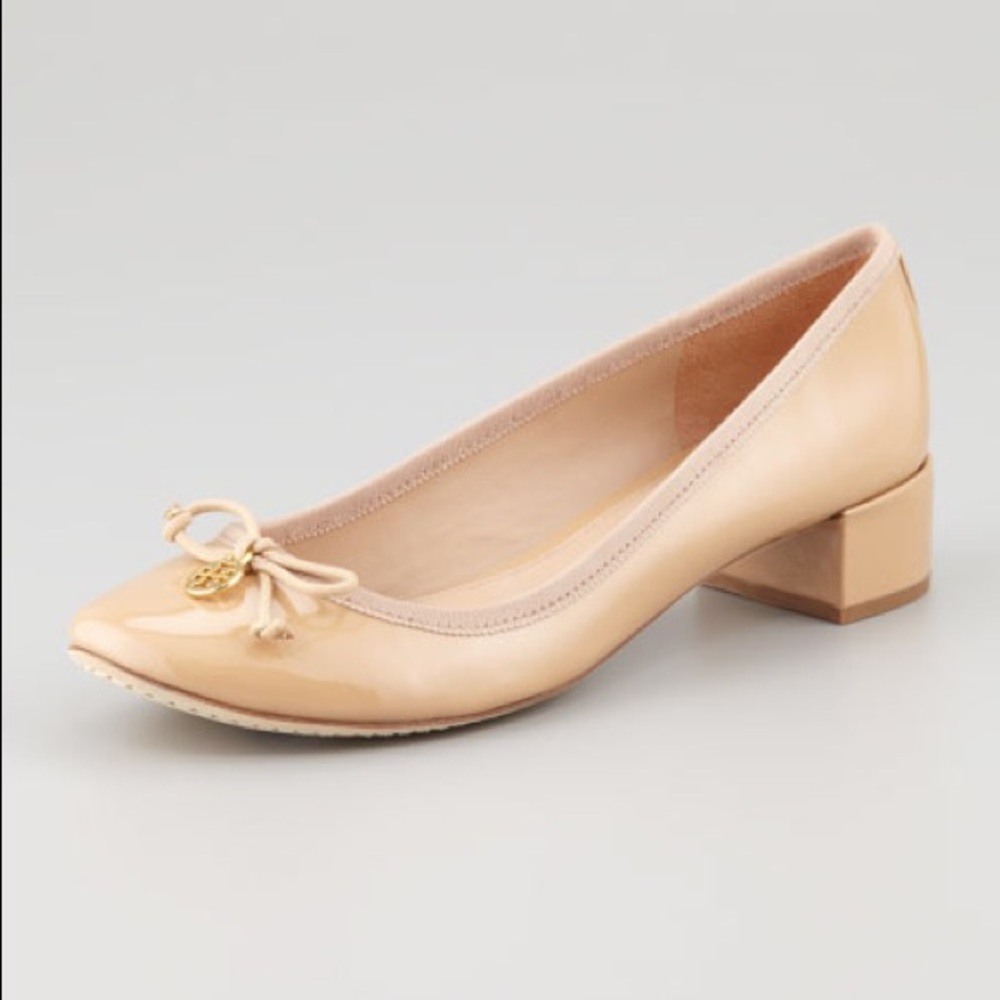 Tory Burch Chelsea Charm Beige Patent Leather 8